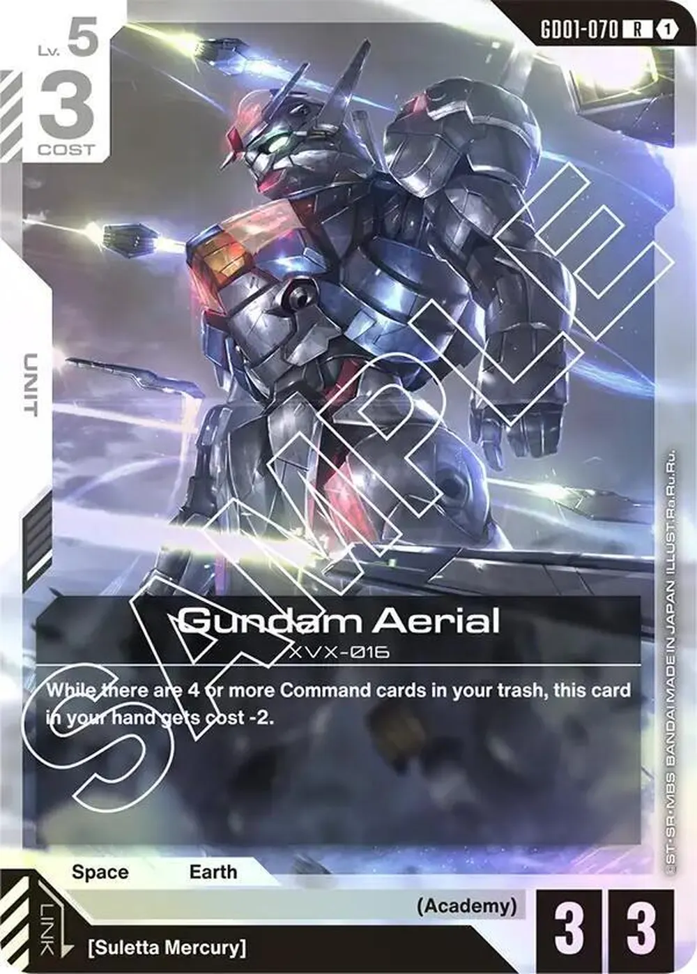 Gundam Aerial card front