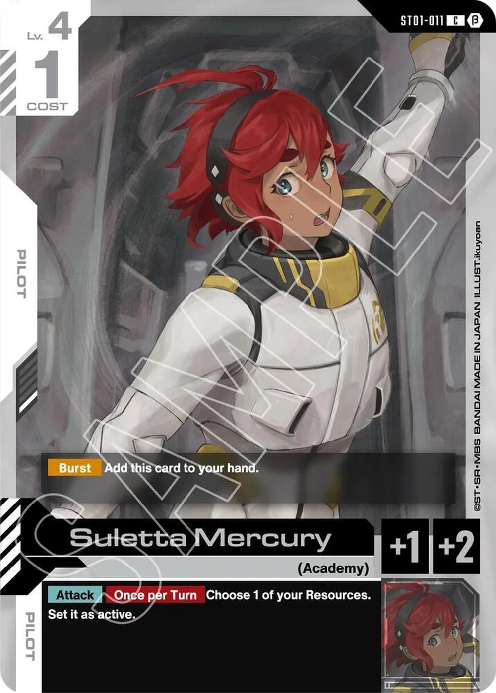 Suletta Mercury card front