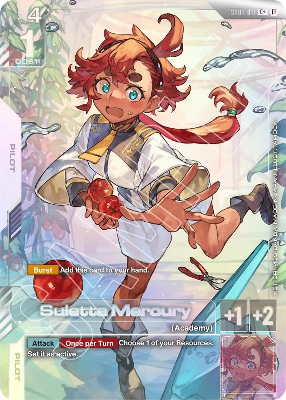 Suletta Mercury (C+) card front