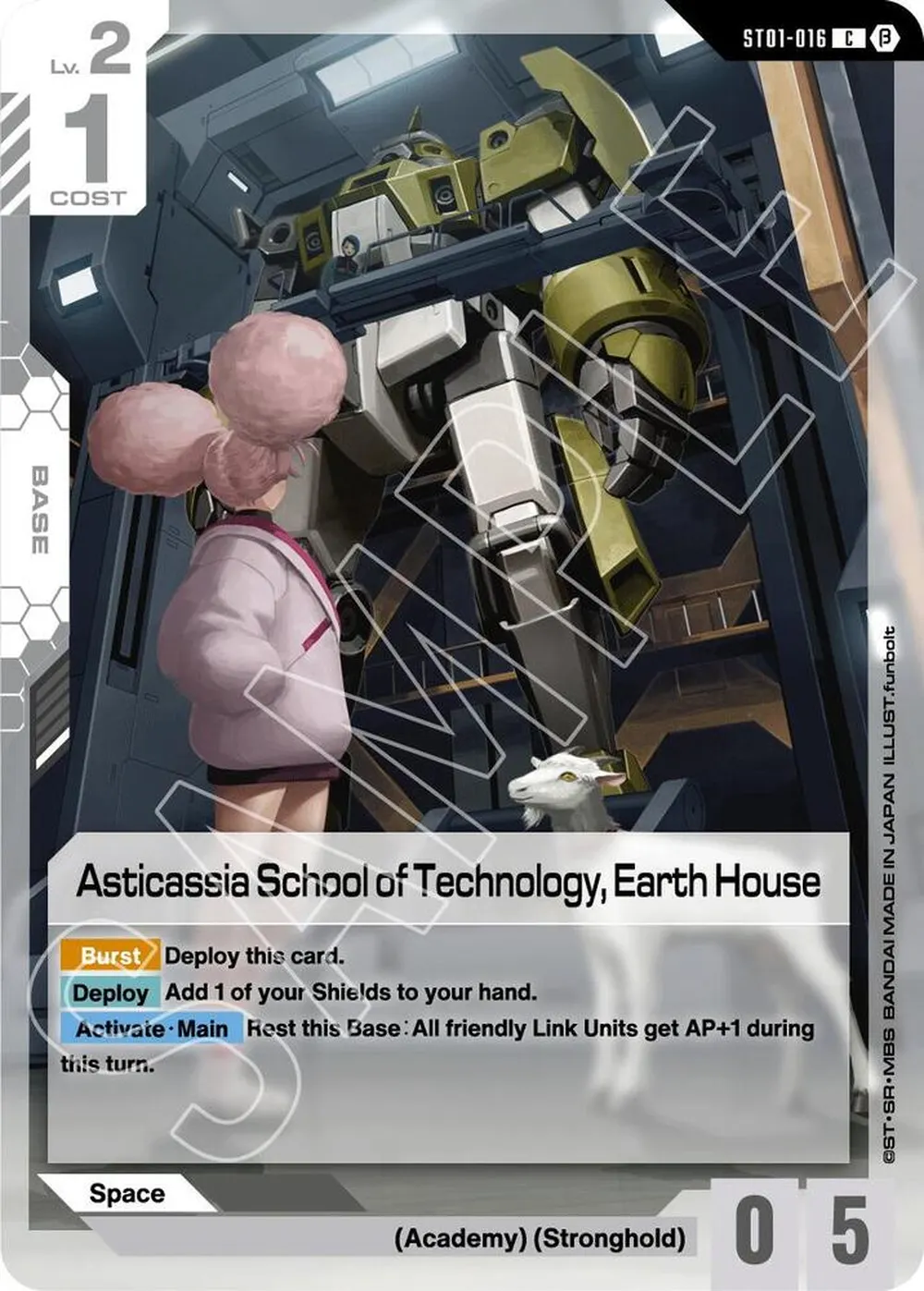 Asticassia School of Technology, Earth House card front