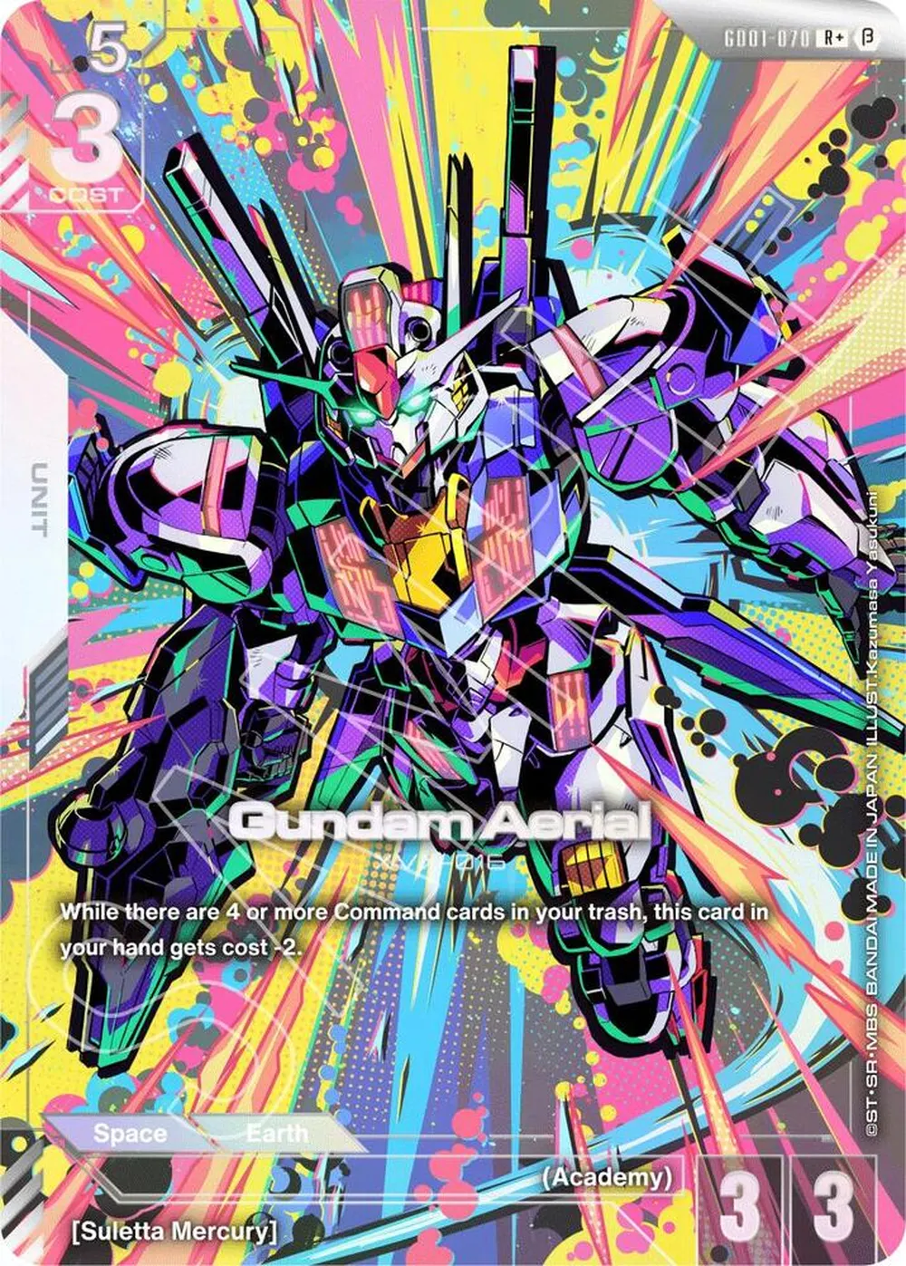 Gundam Aerial (R+) card front