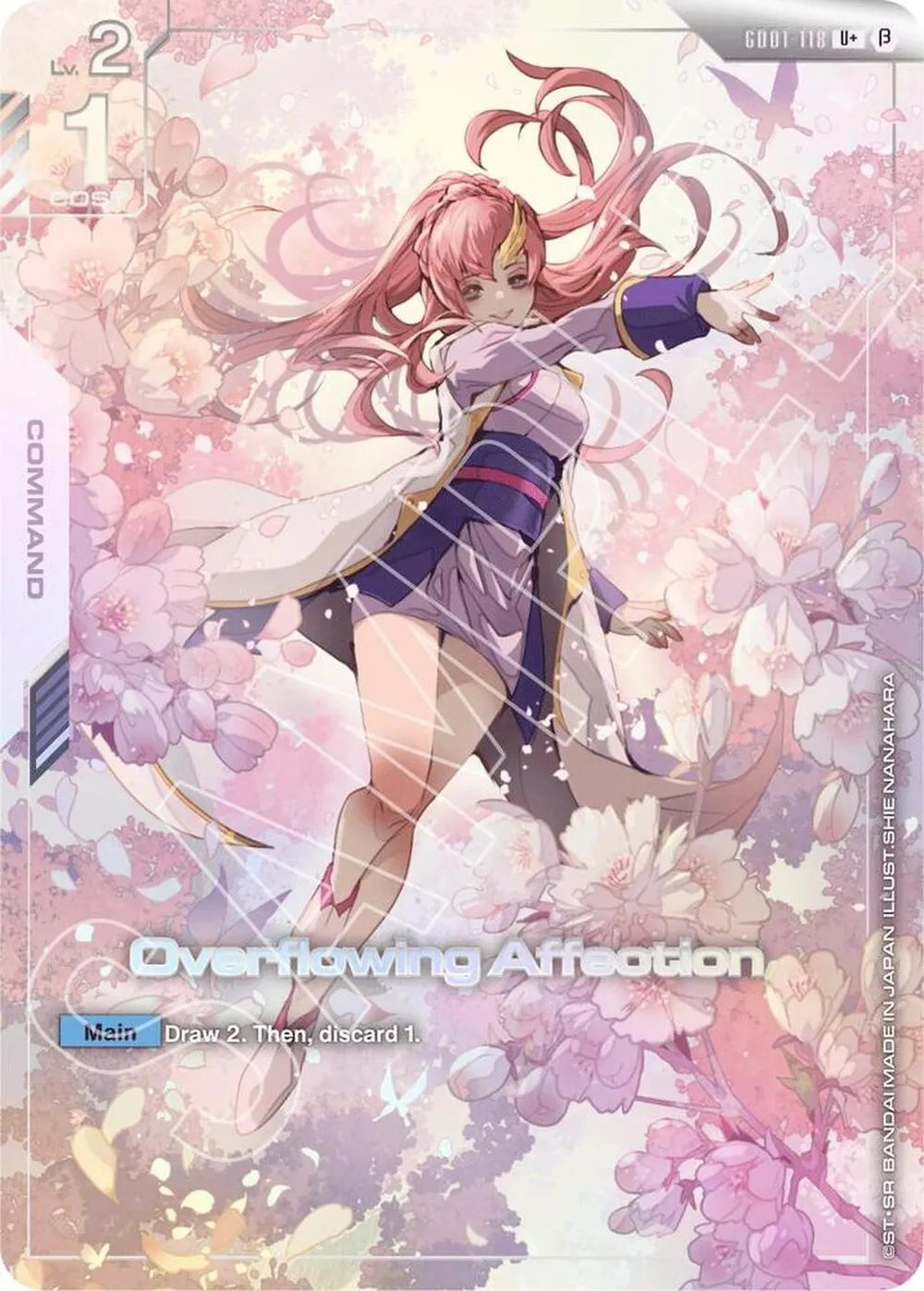 Overflowing Affection (U+) card front