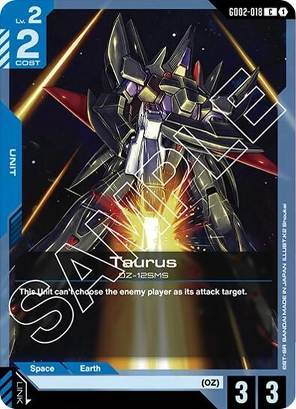 Taurus card front