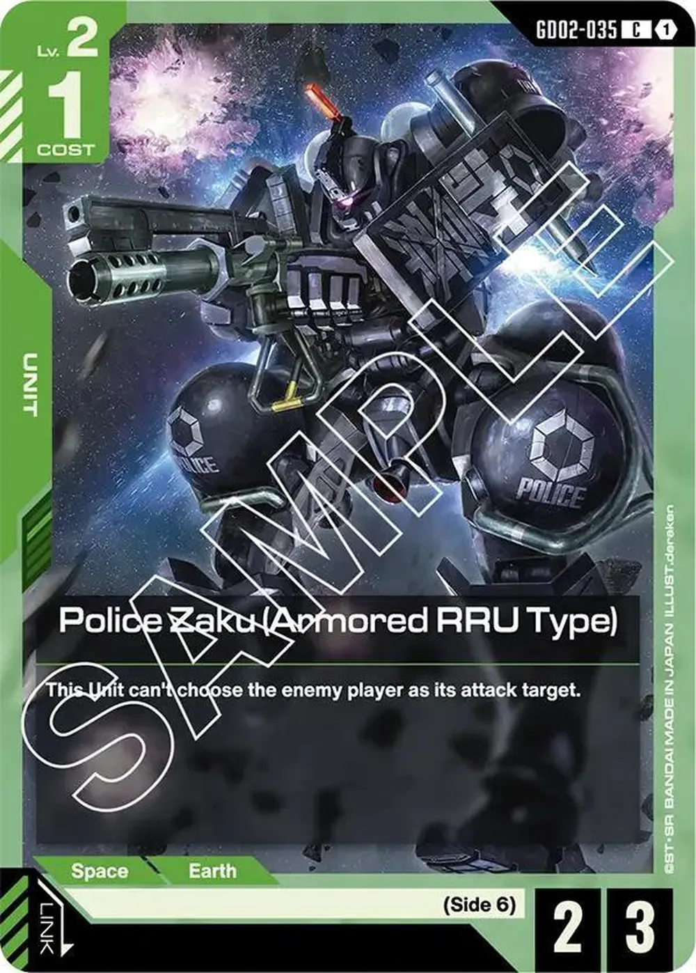 Police Zaku (Armored RRU Type) card front