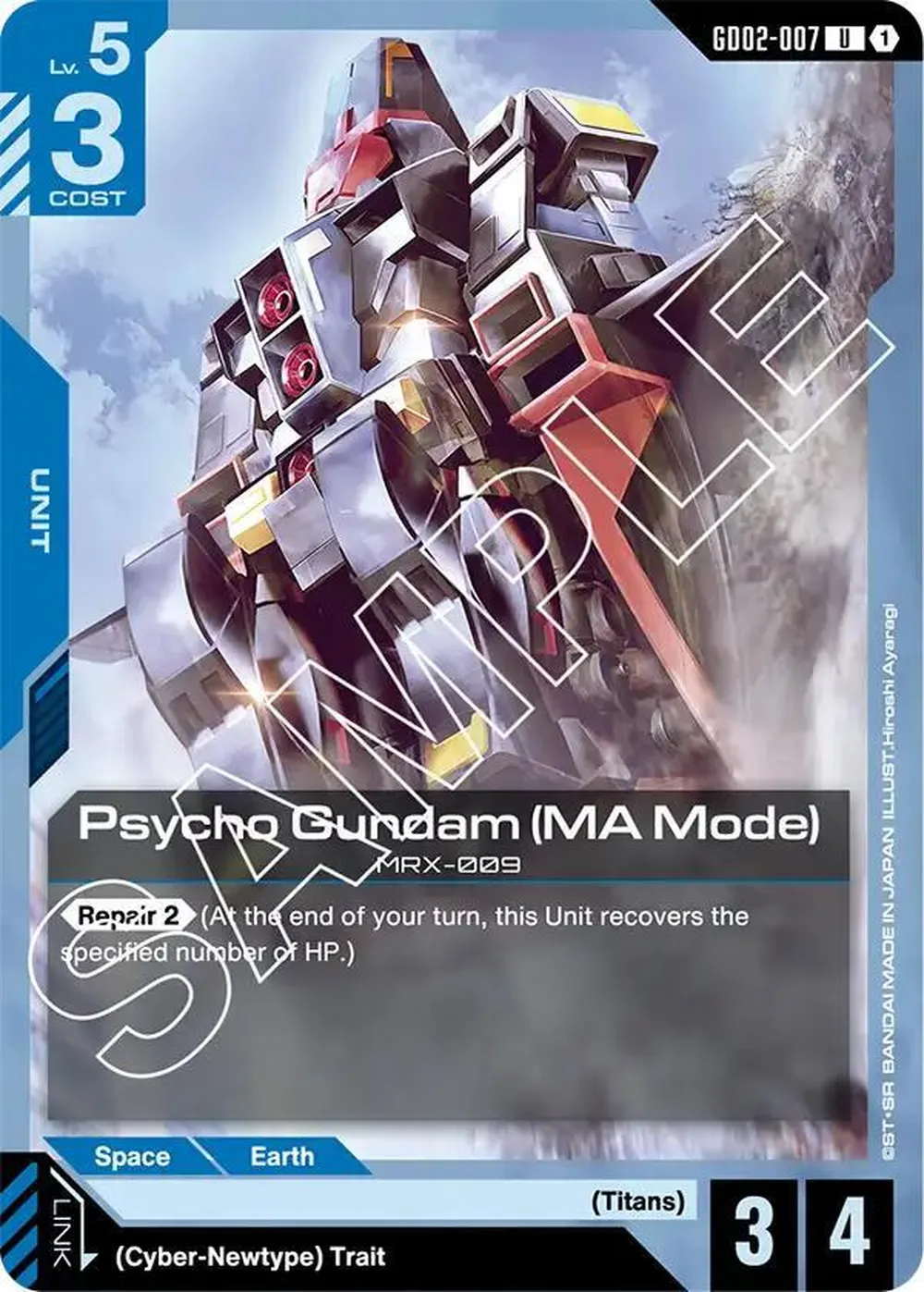 Psycho Gundam (MA Mode) card front
