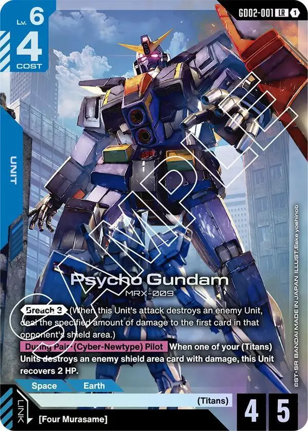 Psycho Gundam card front