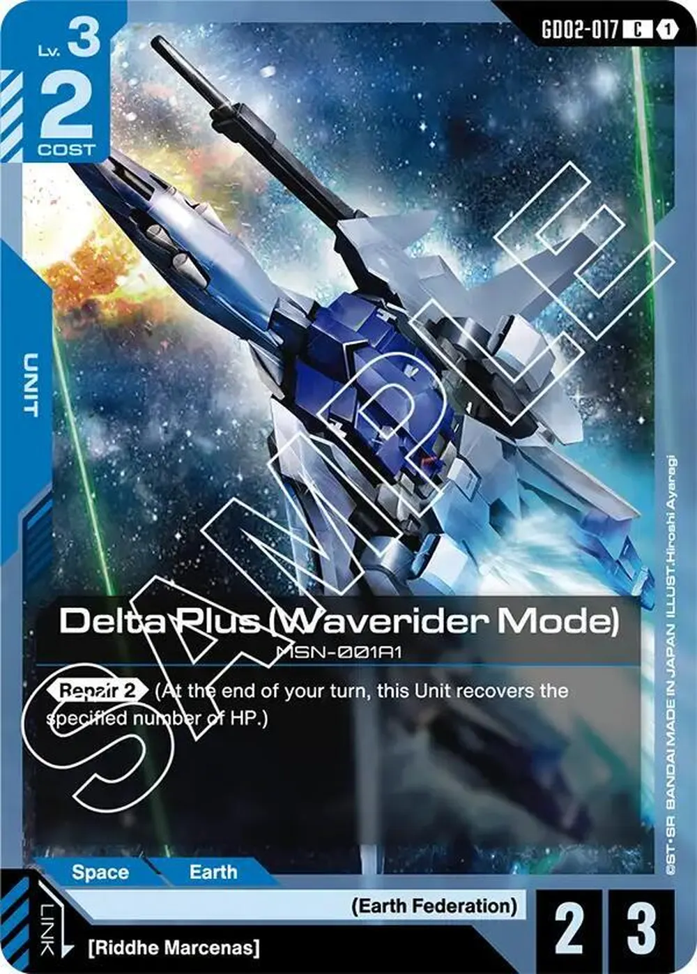 Delta Plus (Waverider Mode) card front