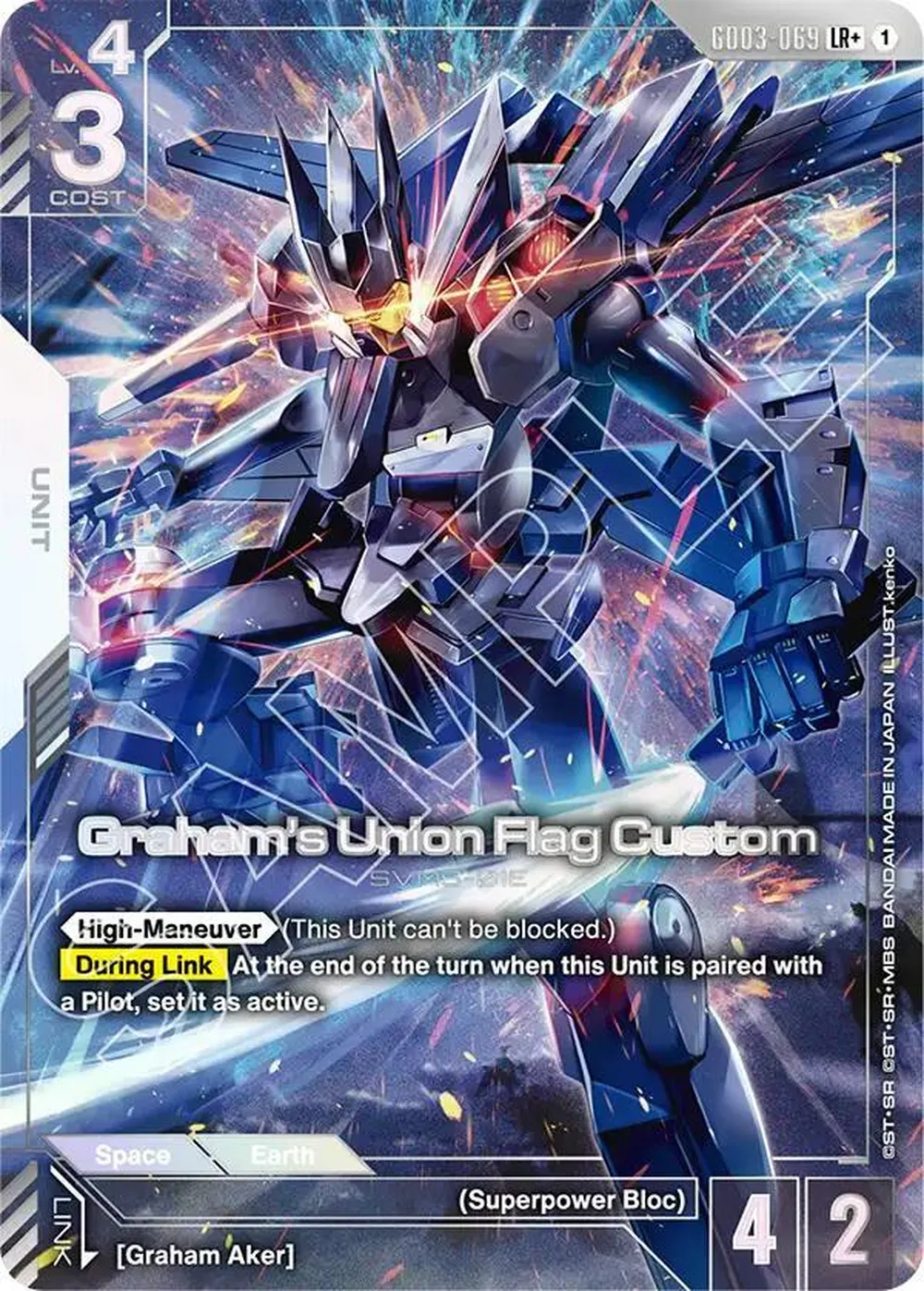 Graham's Union Flag Custom (LR+) card front