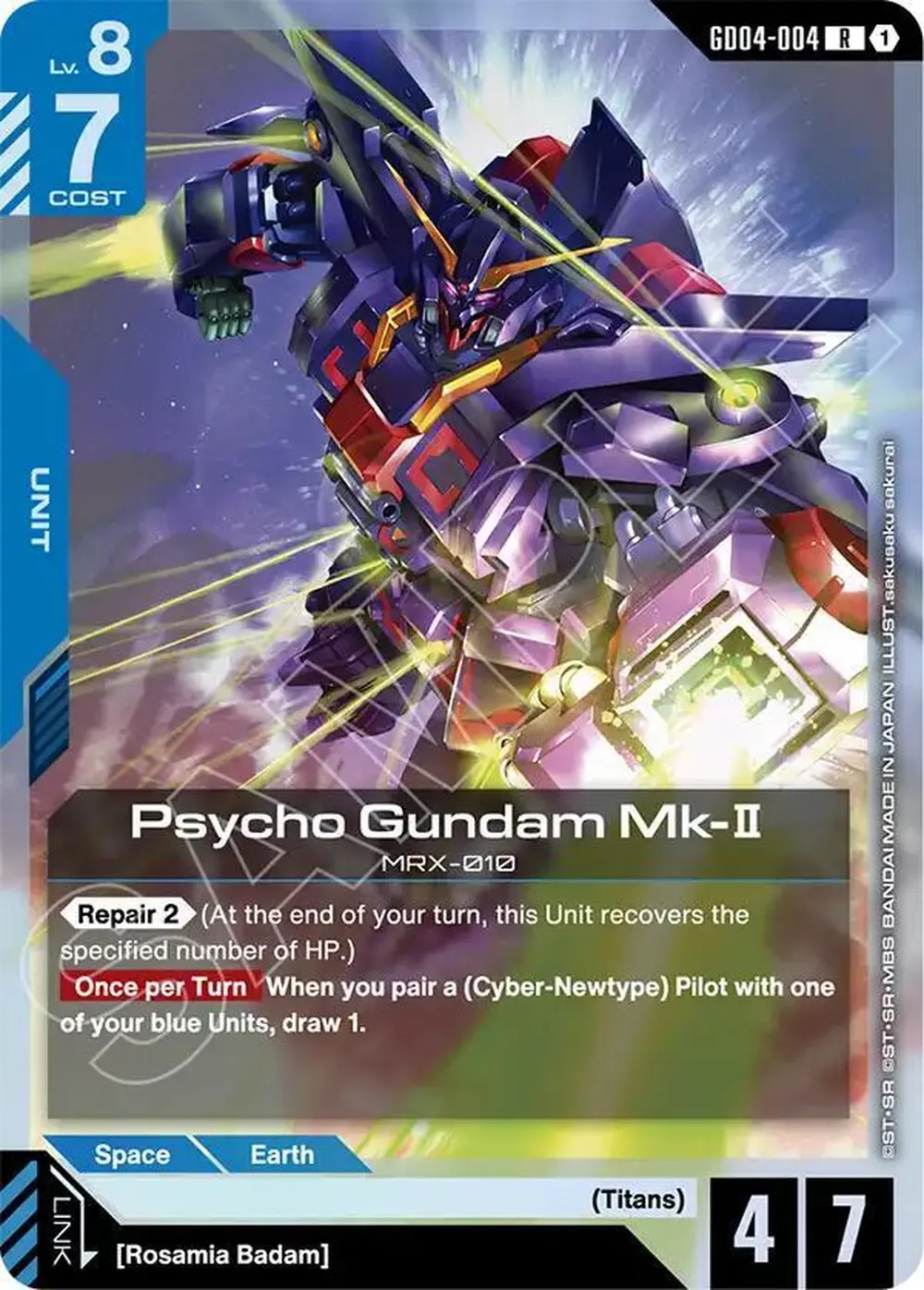 Psycho Gundam Mk-II card front