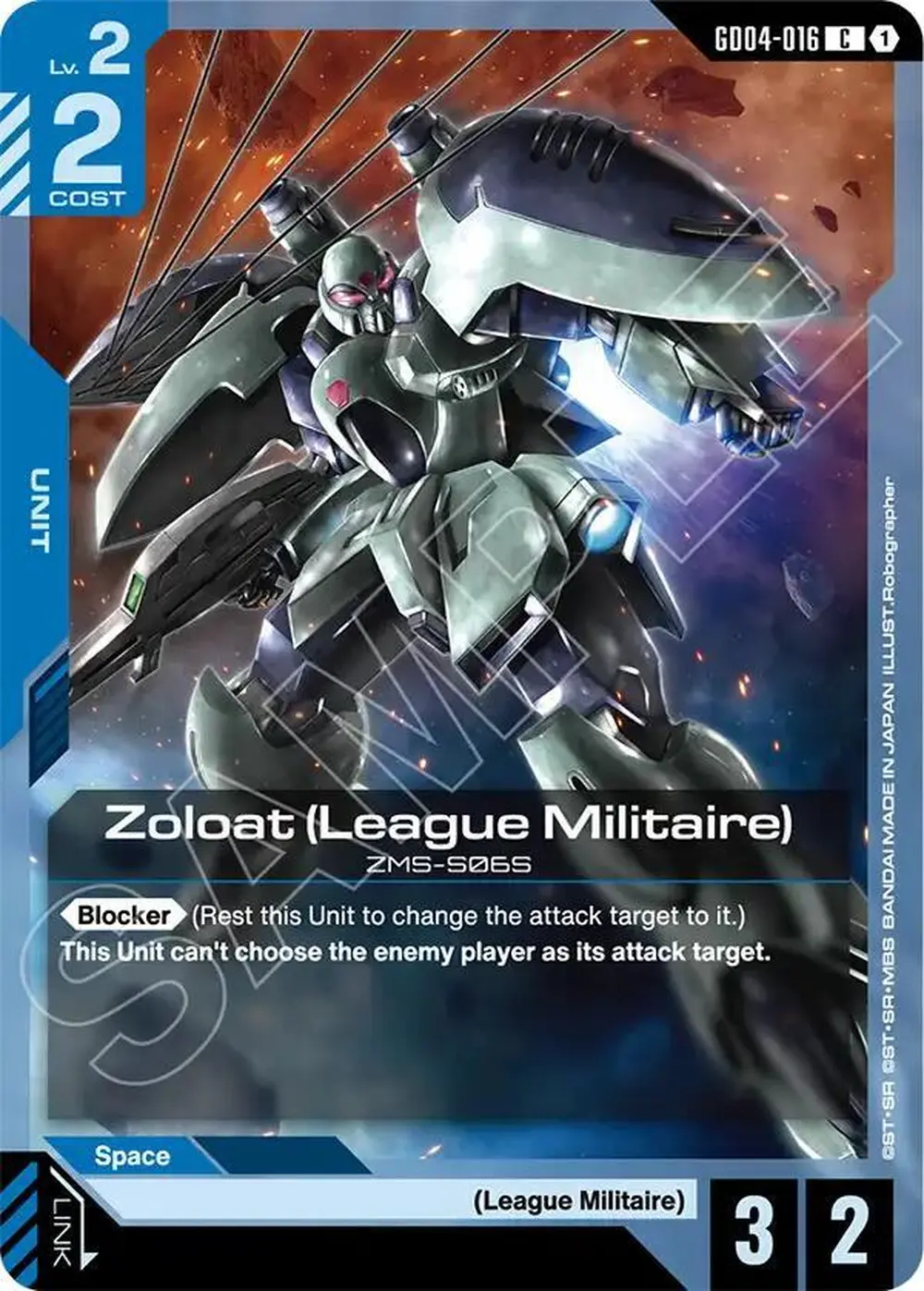 Zoloat (League Militaire) card front