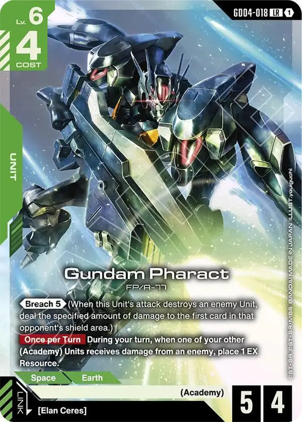 Gundam Pharact card front