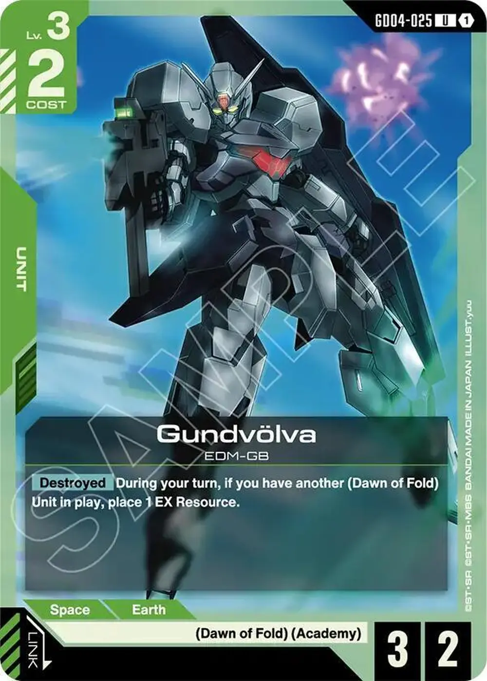 Gundvolva card front