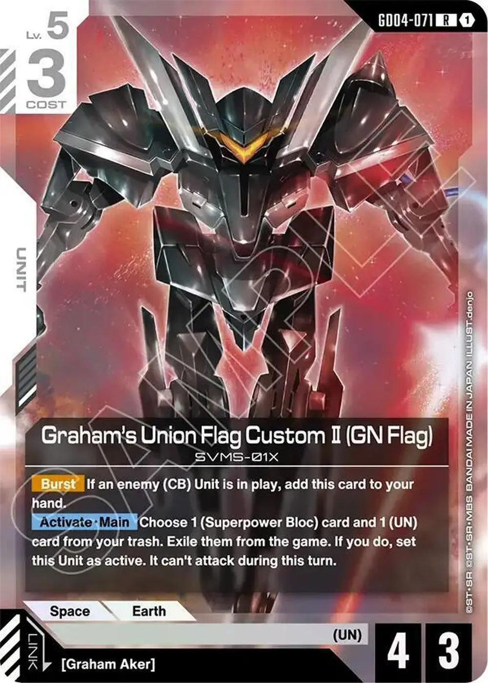Graham's Union Flag Custom II (GN Flag) card front