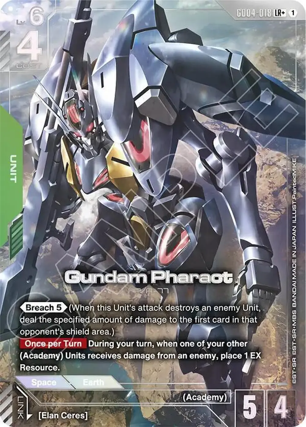 Gundam Pharact (LR+) card front