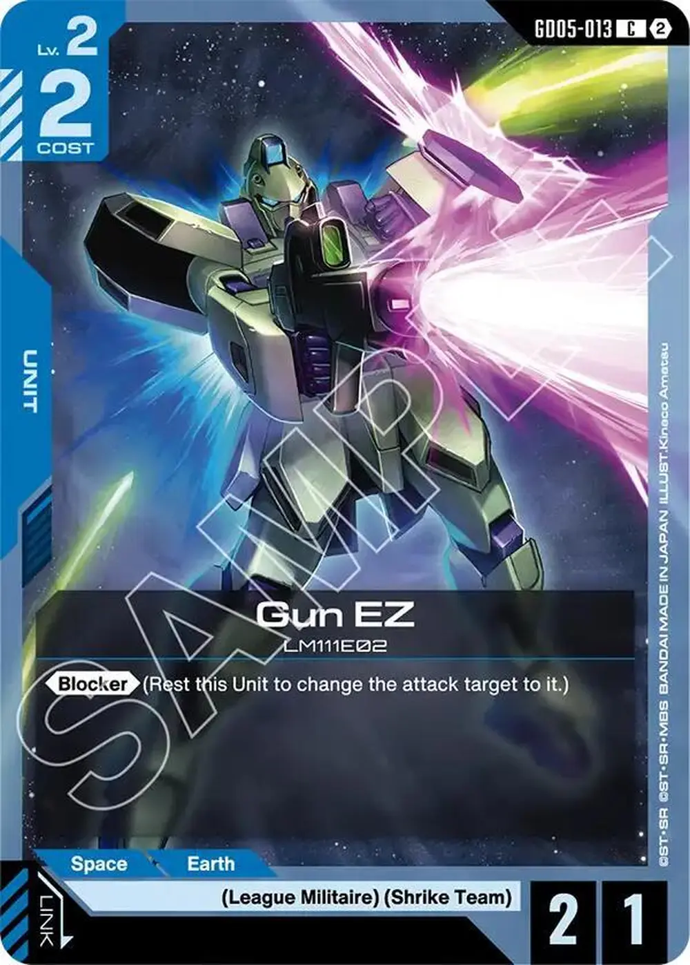 Gun EZ card front