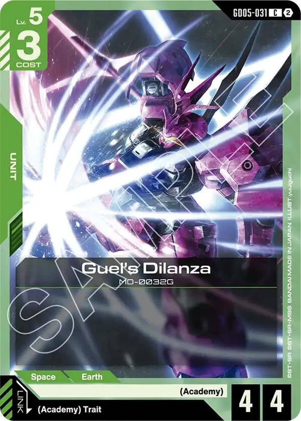 Guel's Dilanza card front