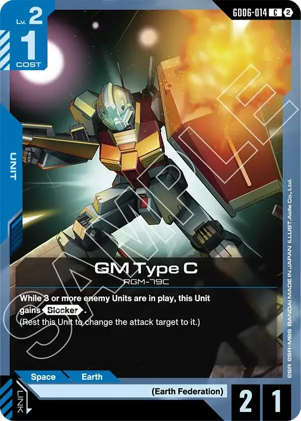 GM Type C card front