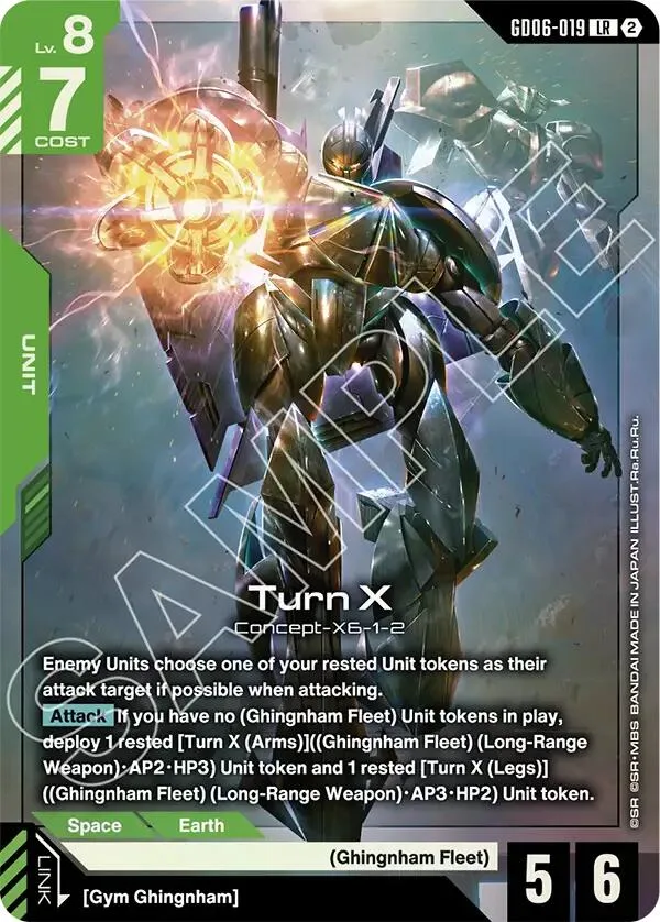 Turn X card front