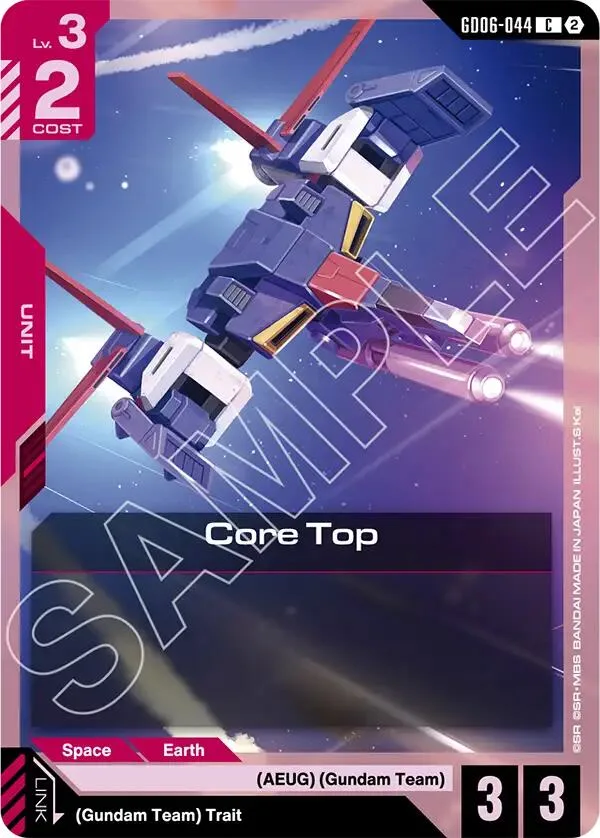 Core Top card front