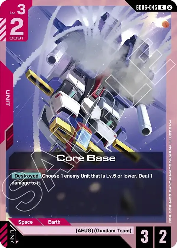Core Base card front