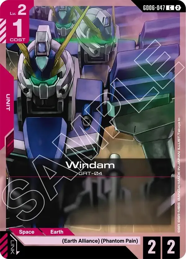 Windam card front
