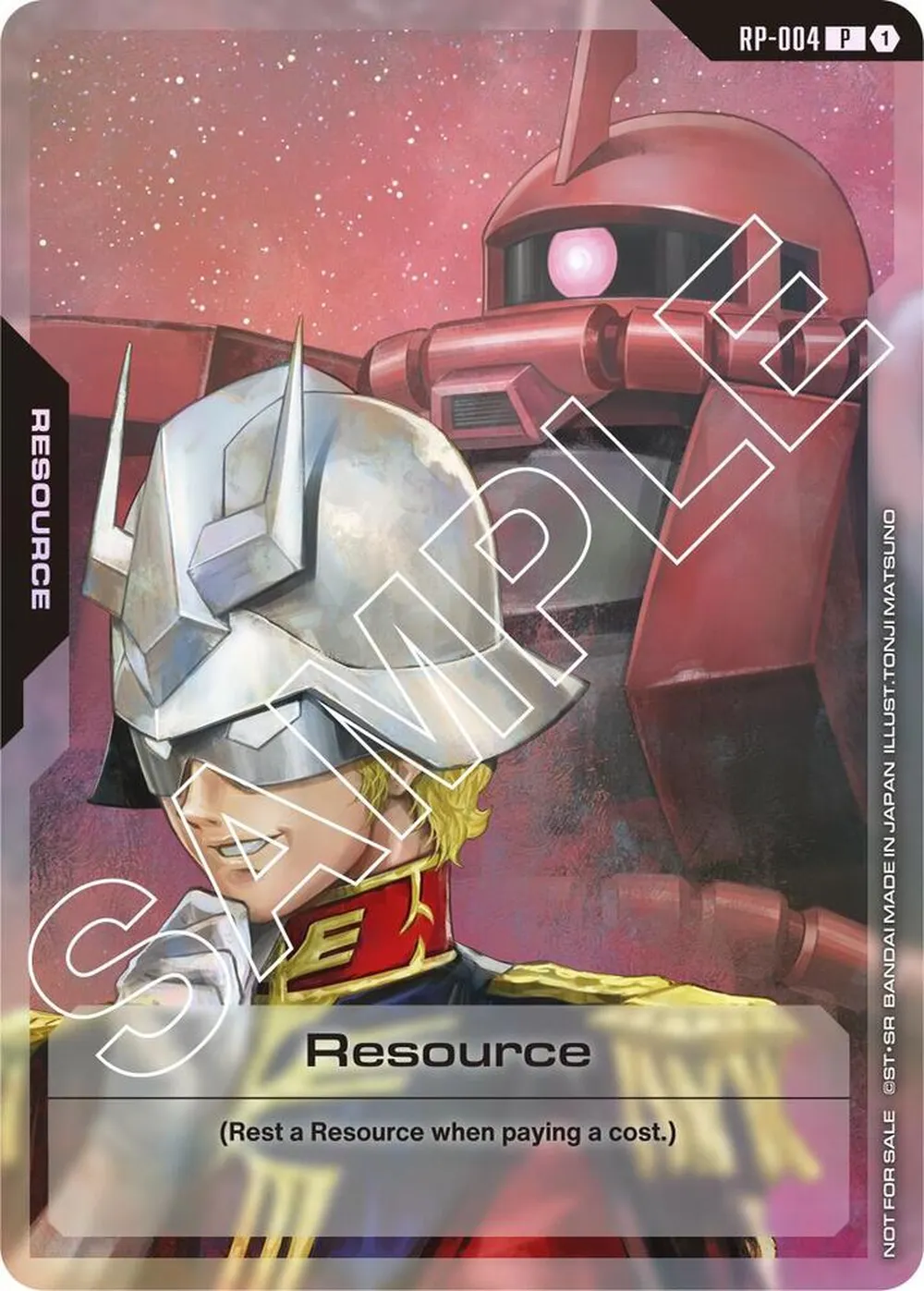 Resource (RP-004) (Mobile Suit Gundam) card front