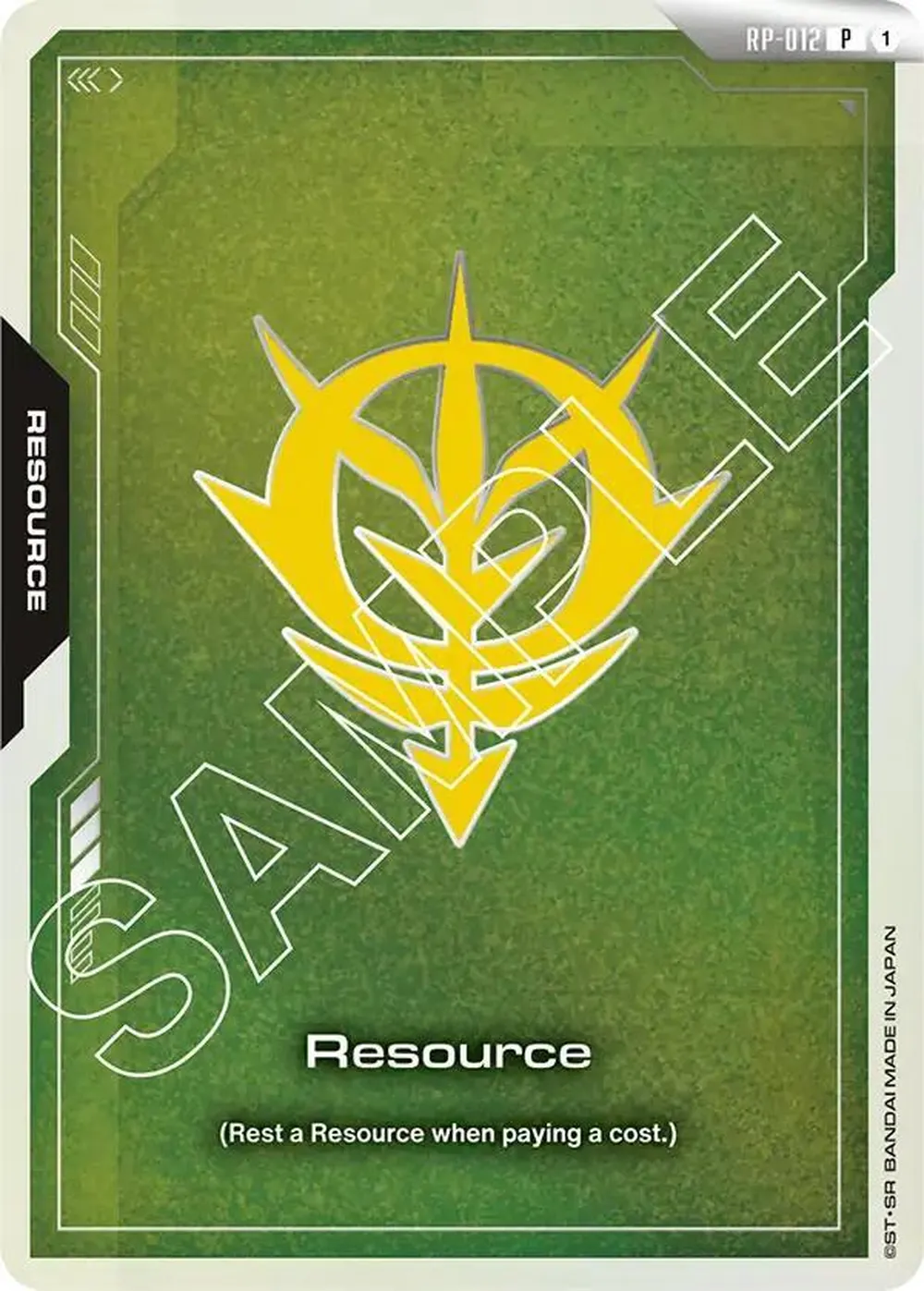 Resource (RP-012) (Zeon Force) card front