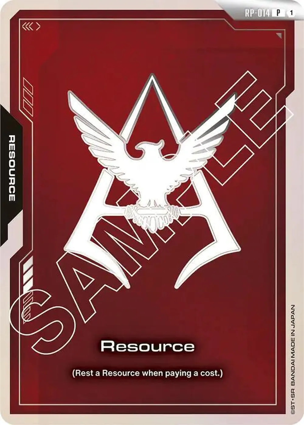 Resource (RP-014) (Char Aznable Emblem) card front