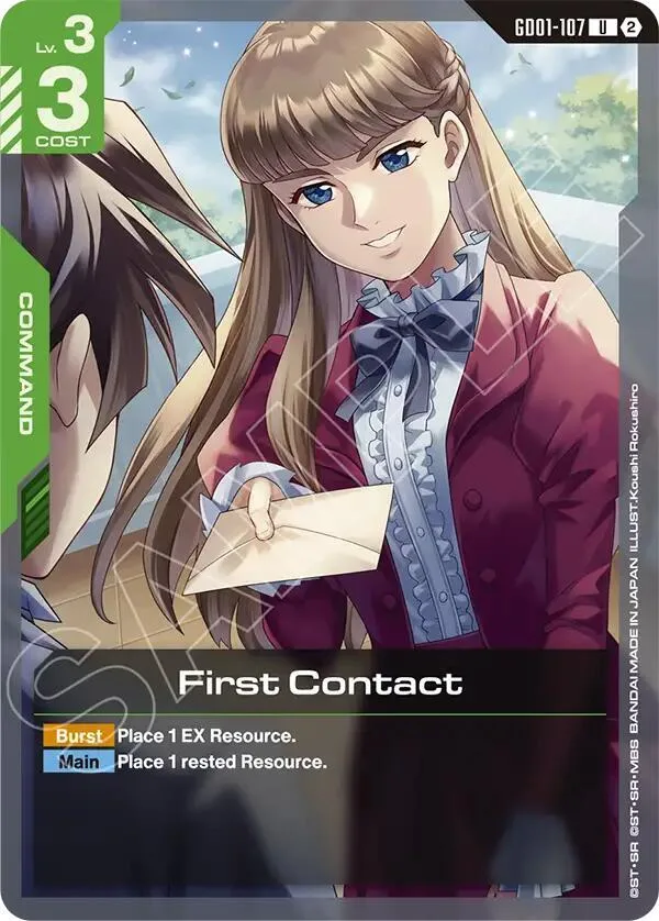 First Contact card front