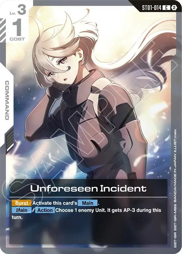 Unforeseen Incident card front