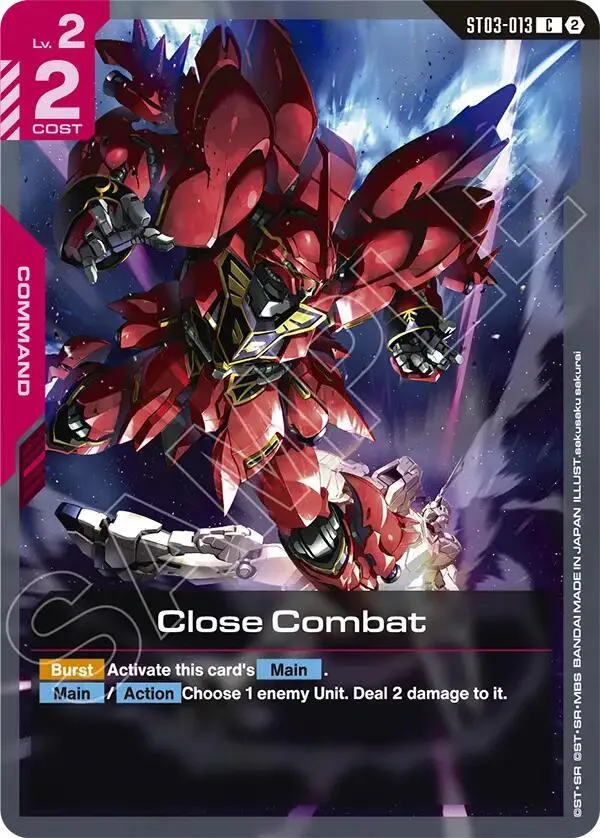 Close Combat card front