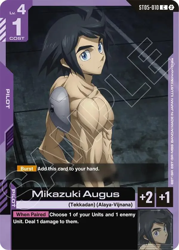 Mikazuki Augus card front