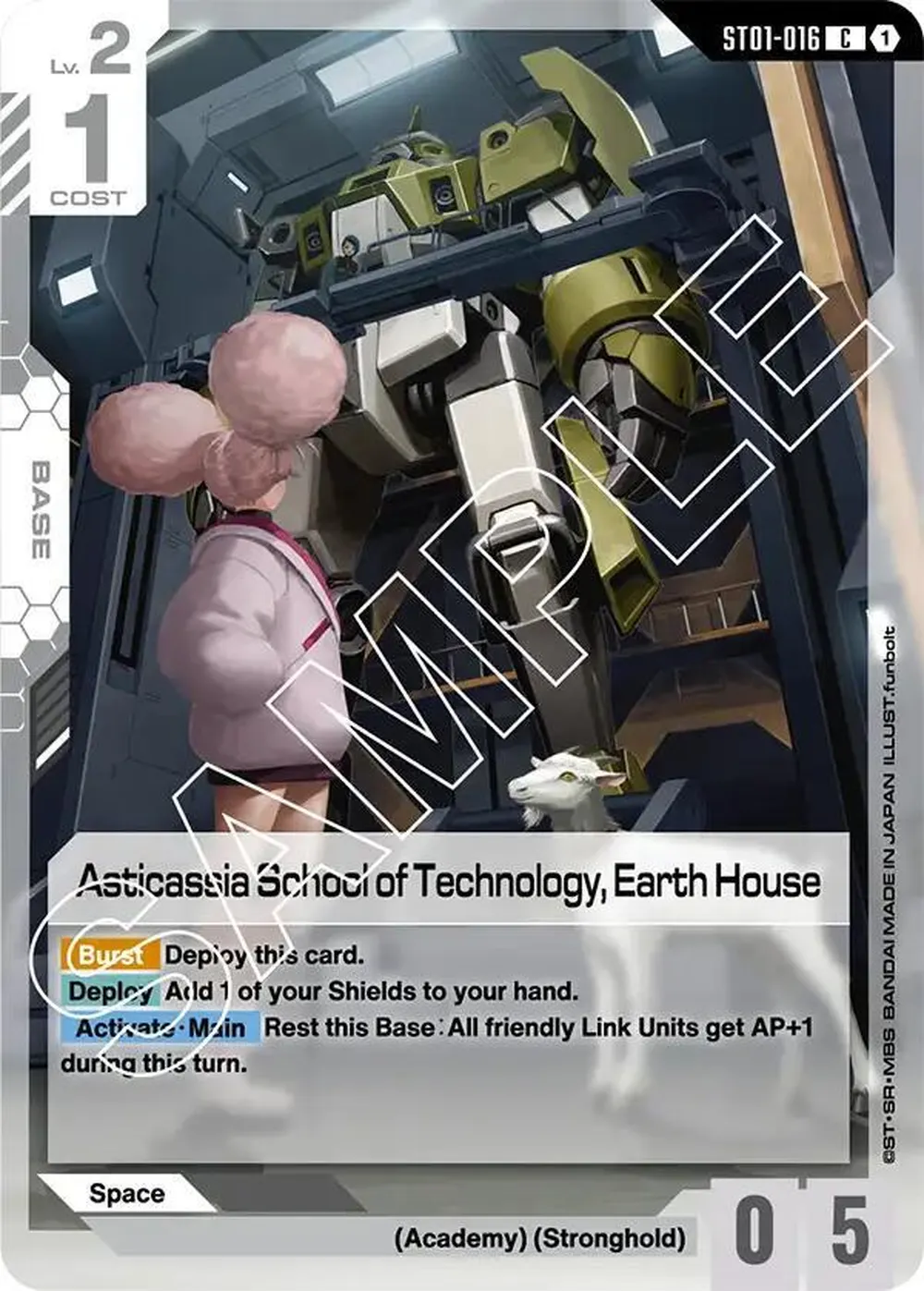 Asticassia School of Technology, Earth House card front