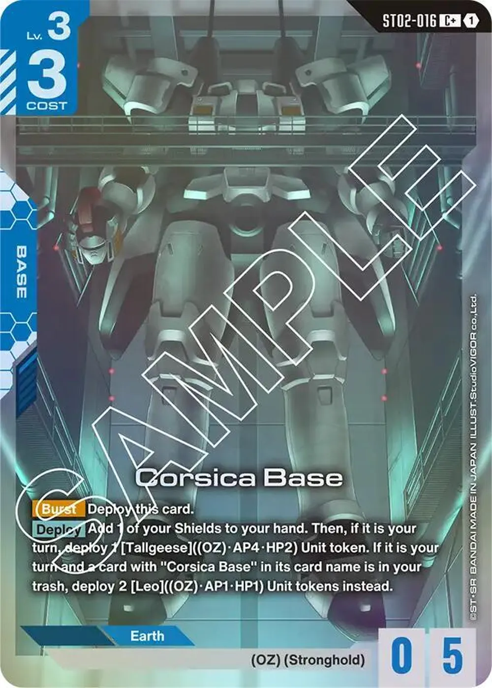 Corsica Base (C+) card front