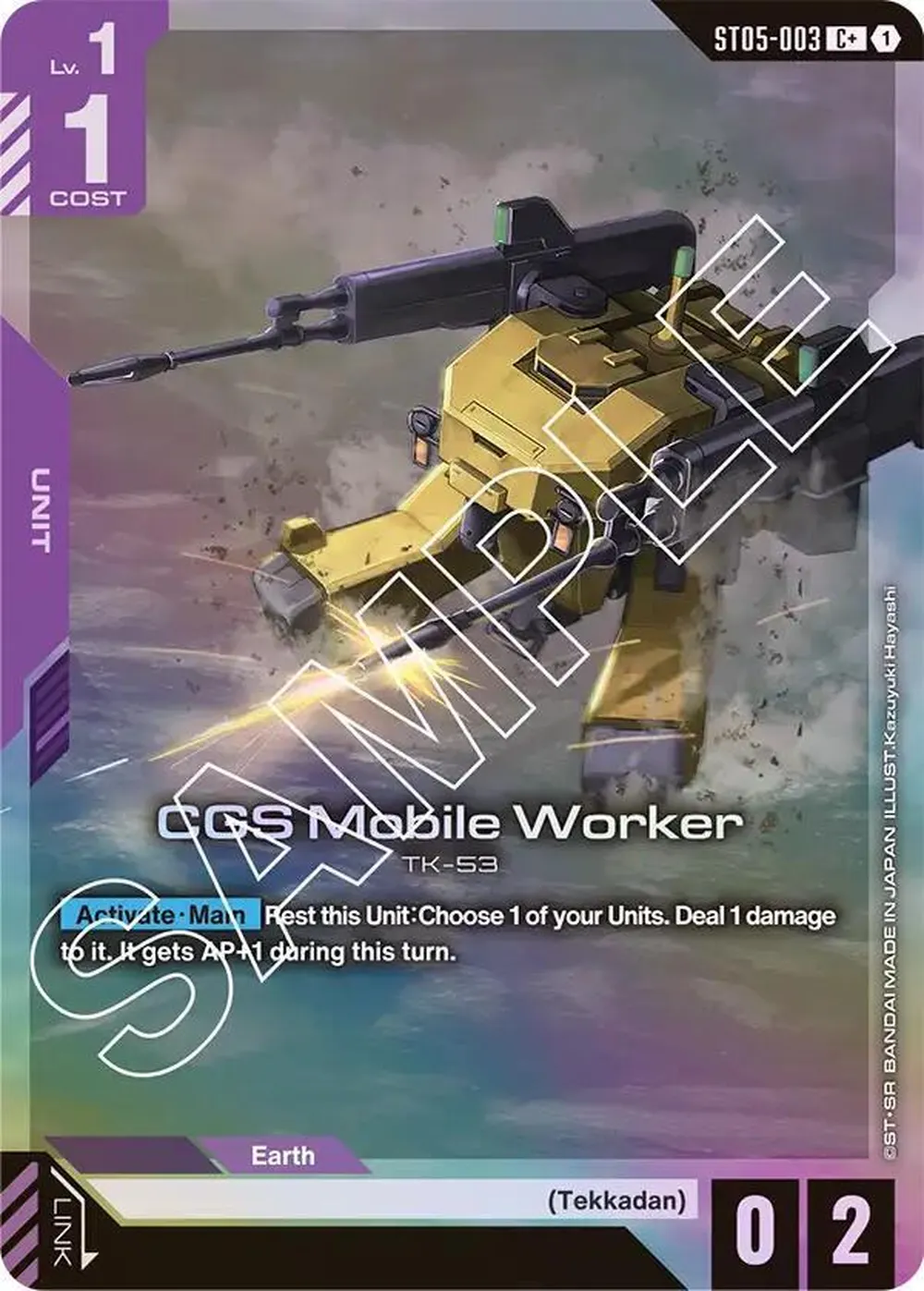CGS Mobile Worker (C+) card front