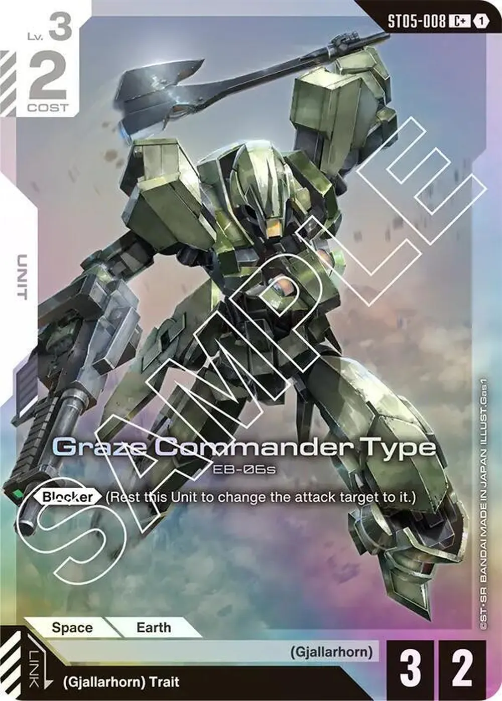 Graze Commander Type (C+) card front