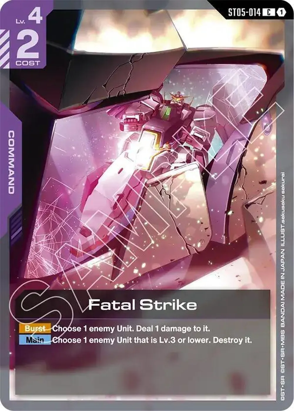 Fatal Strike card front
