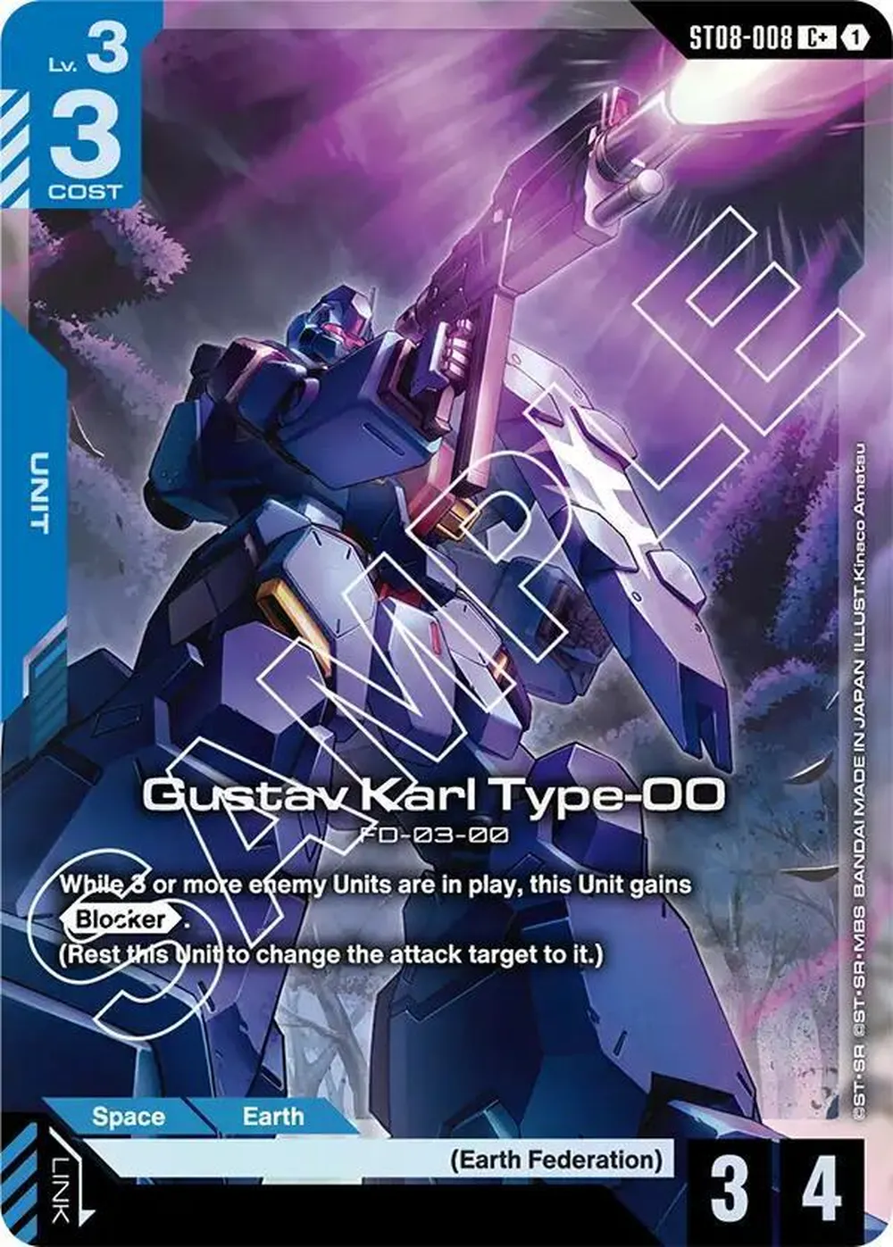 Gustav Karl Type-00 (C+) card front