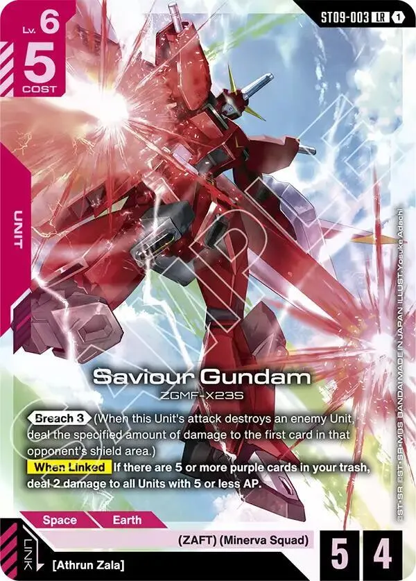 Saviour Gundam card front