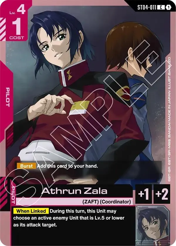 Athrun Zala card front
