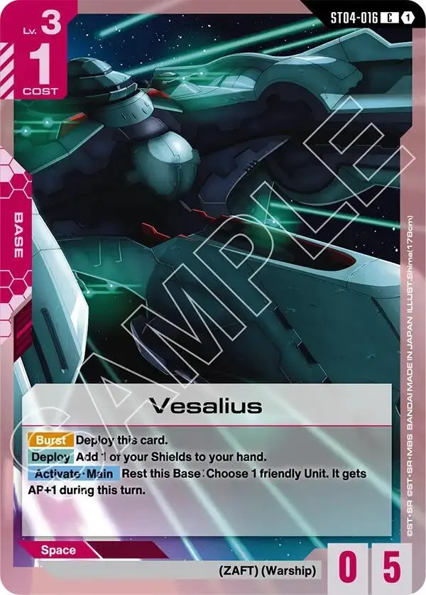 Vesalius card front