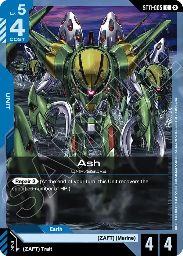 Ash card front