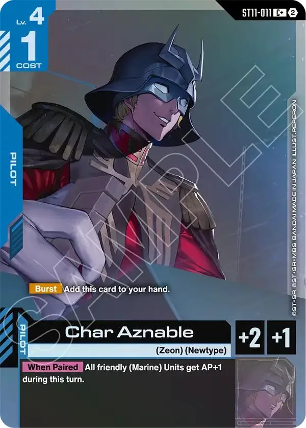 Char Aznable (C+) card front