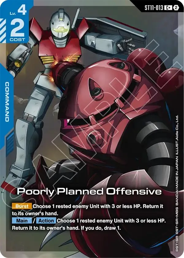 Poorly Planned Offensive (C+) card front