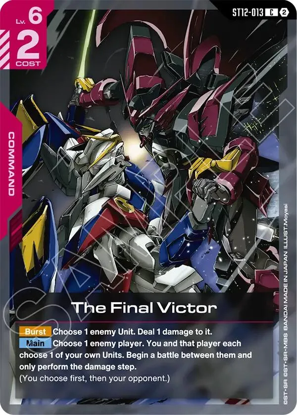 The Final Victor card front