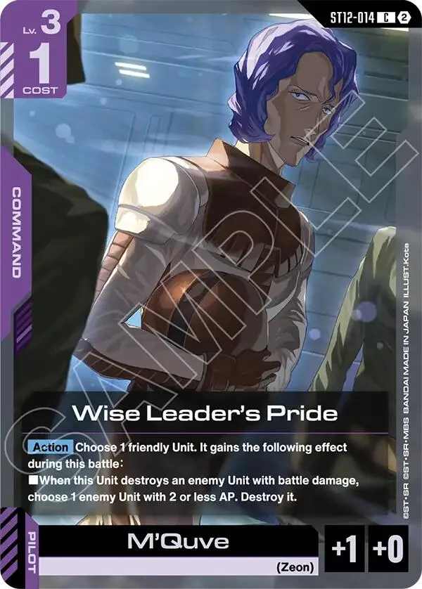 Wise Leader's Pride card front