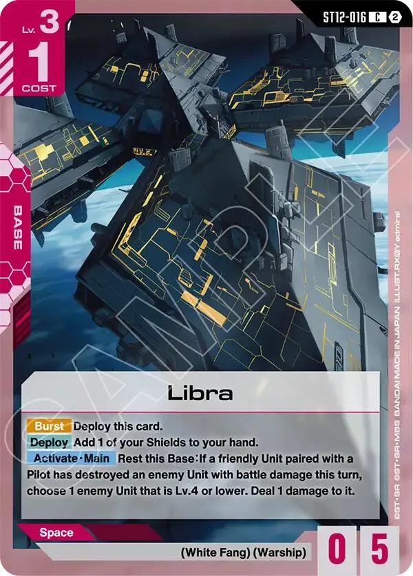 Libra card front
