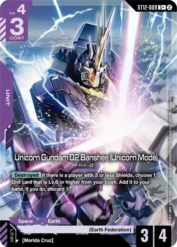 Unicorn Gundam 02 Banshee (Unicorn Mode) (C+) card front