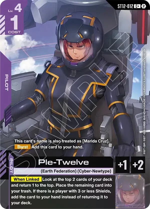 Ple-Twelve (C+) card front