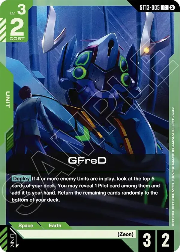 GFreD card front